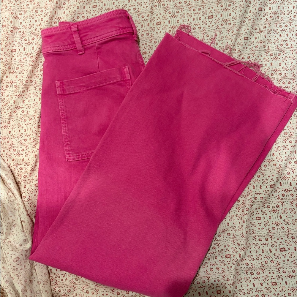 ZARA pink wide leg size 6